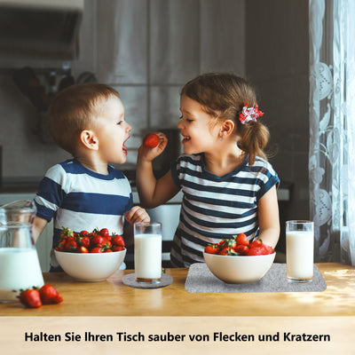 Tischsets abwaschbar und Untersetzer Gläser - ZAH COMM GmbH