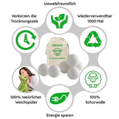 Trocknerbälle für Wäschetrockner - ZAH COMM GmbH