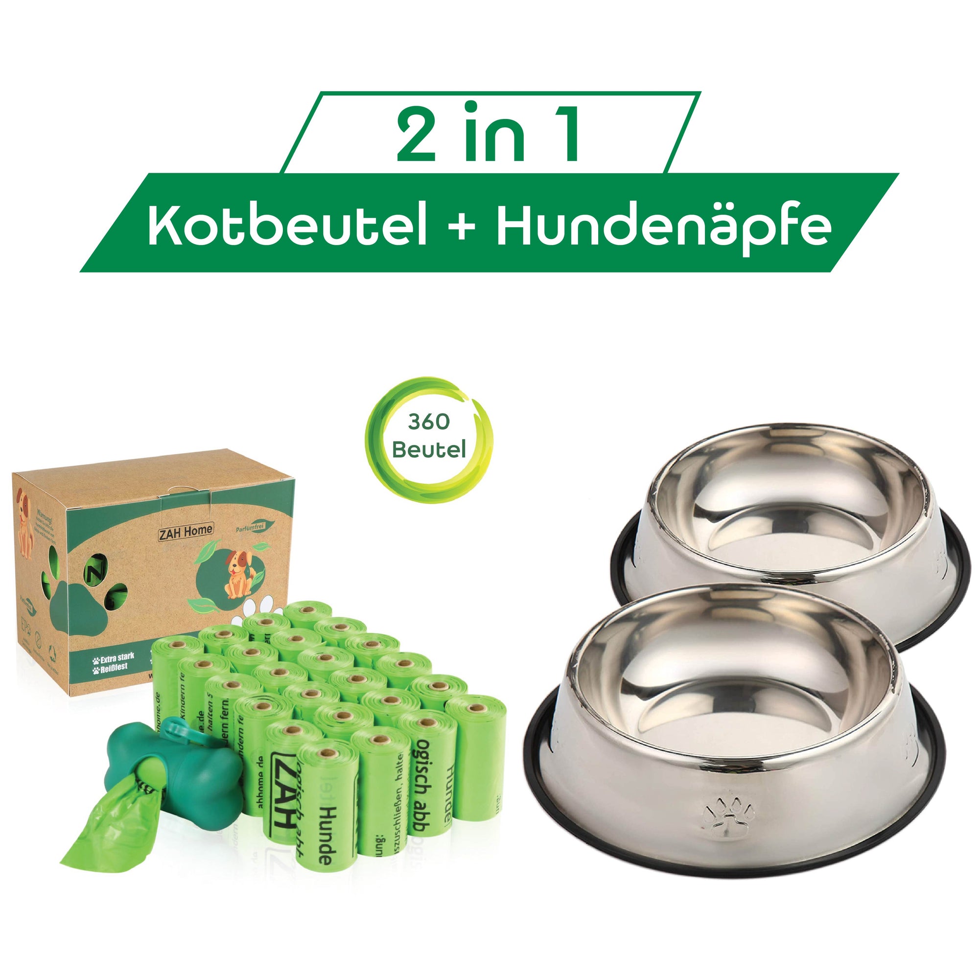 Hundekotbeutel und Hundenäpfe - ZAH COMM GmbH